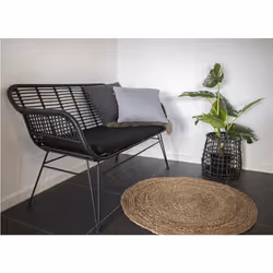 House Nordic 3981090 tapis de sol Intérieure Rond Jute Naturel
