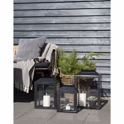 House Nordic Cort plaid 160 x 130 cm Coton Gris, Blanc