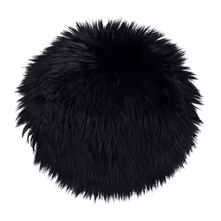 House Nordic 3981141, Coussin de chaise, Chaise, Cuir, Noir, Carré, 350 mm