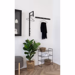 House Nordic 4494050 porte-manteaux Mural 5 crochet(s) Noir