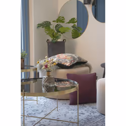 House Nordic Jersey miroir mural Rond Laiton