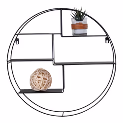 House Nordic Genk, Mural, Acier, Noir, Rond, 475 mm, 475 mm