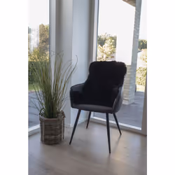 House Nordic 3981004 coussin de chaise Noir Coussin assise et dossier