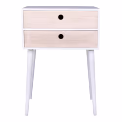 House Nordic 3704940060 Table de nuit et table de chevet 2 tiroir(s) Blanc, Bois