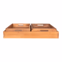 House Nordic 4601020 plateau repas Plateau de service classique Rectangle Bois