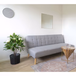 House Nordic Jersey miroir mural Carré Laiton