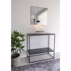 House Nordic Jersey miroir mural Carré Laiton