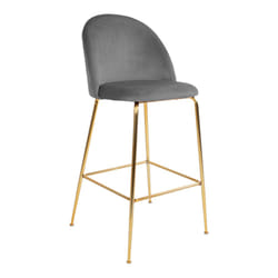 House Nordic Lausanne Tabouret de bar Siège rembourré Dossier rembourré 4 pieds