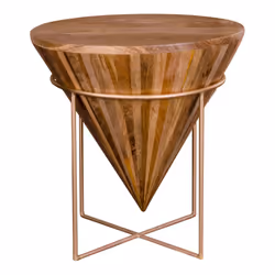 House Nordic Hapur, Table basse, Forme arrondie, Marron
