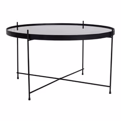 House Nordic Venezia, Table basse, Forme arrondie, 4 pieds, Noir