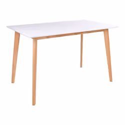 House Nordic 2201030, Forme rectangulaire, Table fixe, Blanc, Panneaux MDF, Maison, 4 pieds