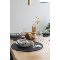 House Nordic 3984002 set de table Rond Gris foncé 4 pièce(s)