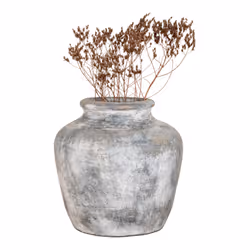 House Nordic Santo vase Vase en forme d'amphore Terre cuite Gris clair