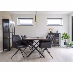 House Nordic 1001166 chaise restaurant Siège plat Dossier rembourré
