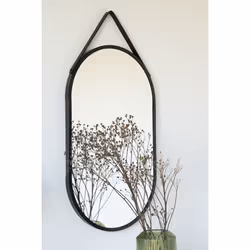 House Nordic 4001080 miroir mural Ovale Noir