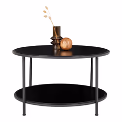 House Nordic 2101510 Table à café, latérale et de salon Table basse Forme arrondie 4 pieds