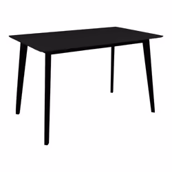 House Nordic 2201036, Forme rectangulaire, Table fixe, Noir, Panneaux MDF, Maison, 4 pieds