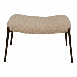 House Nordic 1501137 tabouret Bois de pin, Polyester, Acier Marron, Gris