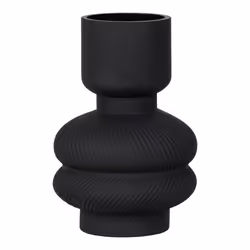 House Nordic Vase, Autres, Verre, Noir, Intérieure, 220 mm, 150 mm