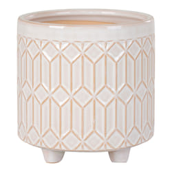 House Nordic 4451071 jardinière Blanc Grès 1 pièce