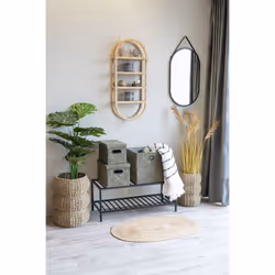 House Nordic 4292200 étagères Tablette flottante Mural Rotin Naturel - Vue supplémentaire 4