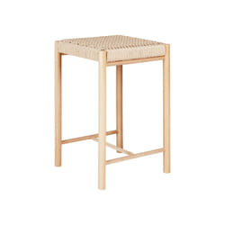 House Nordic - Tabouret de bar en bois et corde H66,5cm - Naturel - abano