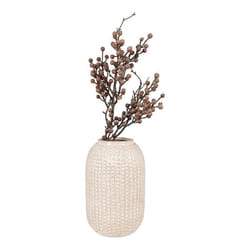 Vase en céramique rond avec motif House Nordic