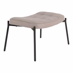 House Nordic 1501139 tabouret Bois de pin, Polyester, Acier Couleur de la pierre
