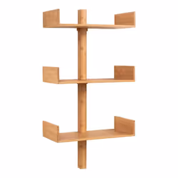 Étagère murale en bambou naturel 50 x 102 cm