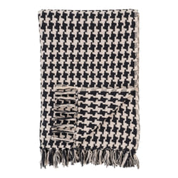 House Nordic 3960915 plaid 1300 x 1800 cm Coton, Polyester Beige, Blanc