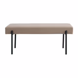 House Nordic 1401300, Siège rembourré, Marron, Tissu, Polyester, Noir, Acier, Universel