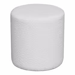 House Nordic 1501115, Pouffe/ottomane, Rond, Blanc, Tissu, Polyester, 340 mm, 340 mm
