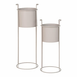 House Nordic 9201005 jardinière Sable Acier 2 pièce(s)