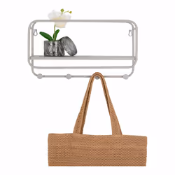 House Nordic Feira Tablette flottante Mural Acier Gris