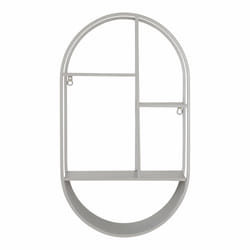House Nordic Feira Tablette flottante Mural Acier Gris