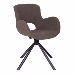 House Nordic Amorim, Siège rembourré, Polyester, Marron, Dossier rembourré, Polyester, Marron