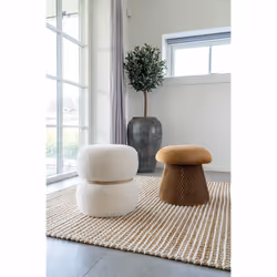 House Nordic Hampton Pouffe/ottomane Rond