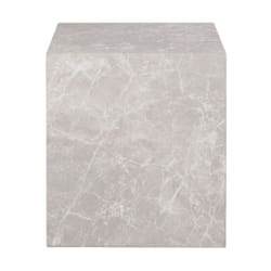 Table d'appoint effet marbre - Beige - PRAGUE