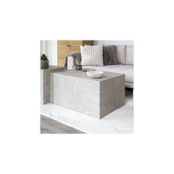 House Nordic - Table basse 80x60x40 cm décor aspect marbre beige