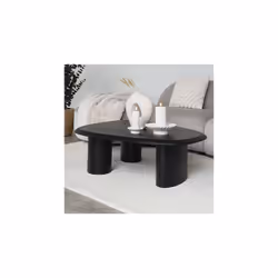 Mettez en valeur votre salon en ajoutant cette table basse décor frêne noir , soit un modèle organique de style nordique. Son ...