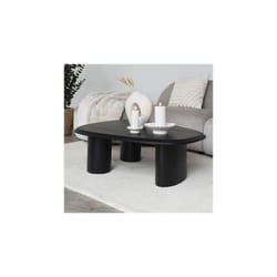 House Nordic - Table basse 96x78x32 cm décor frêne noir