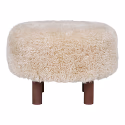 House Nordic 1501118 pouf Pouffe/ottomane Rond