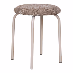 House Nordic Asmara, Siège rembourré, Marron, Polyester, 4 pieds, Marron, Fer