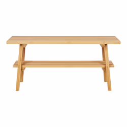 House Nordic Ember, Siège rigide, Bois, Bois, Naturel, Bambou, 700 mm