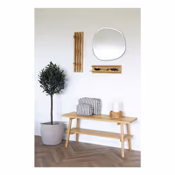 House Nordic Ember Mural Bambou, Métal Naturel
