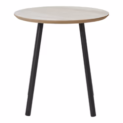House Nordic 2102071 Table à café, latérale et de salon Table basse Forme arrondie 4 pieds