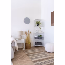 House Nordic Vita Autonome Tableau à particules, Acier Blanc