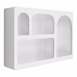 House Nordic Bryne Mural Panneaux MDF Blanc