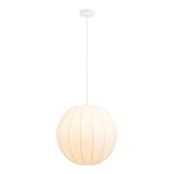 Suspension Ronde En Soie Ø40cm - Blanc - Conventry