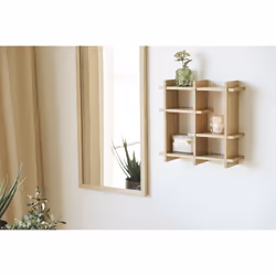 House Nordic 4292061 étagères Etagère modulable Mural Panneaux MDF, Chêne Bois - Vue supplémentaire 3
